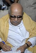 Foto de M. Karunanidhi pareja de Padmavathi